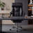 Office Chair Adjustable Height Executive Desk Chair With Foot Rest Comfortable Computer Chair High Back Reclining Gaming Chair Durable Leather Rolling Work Swivel Chairs