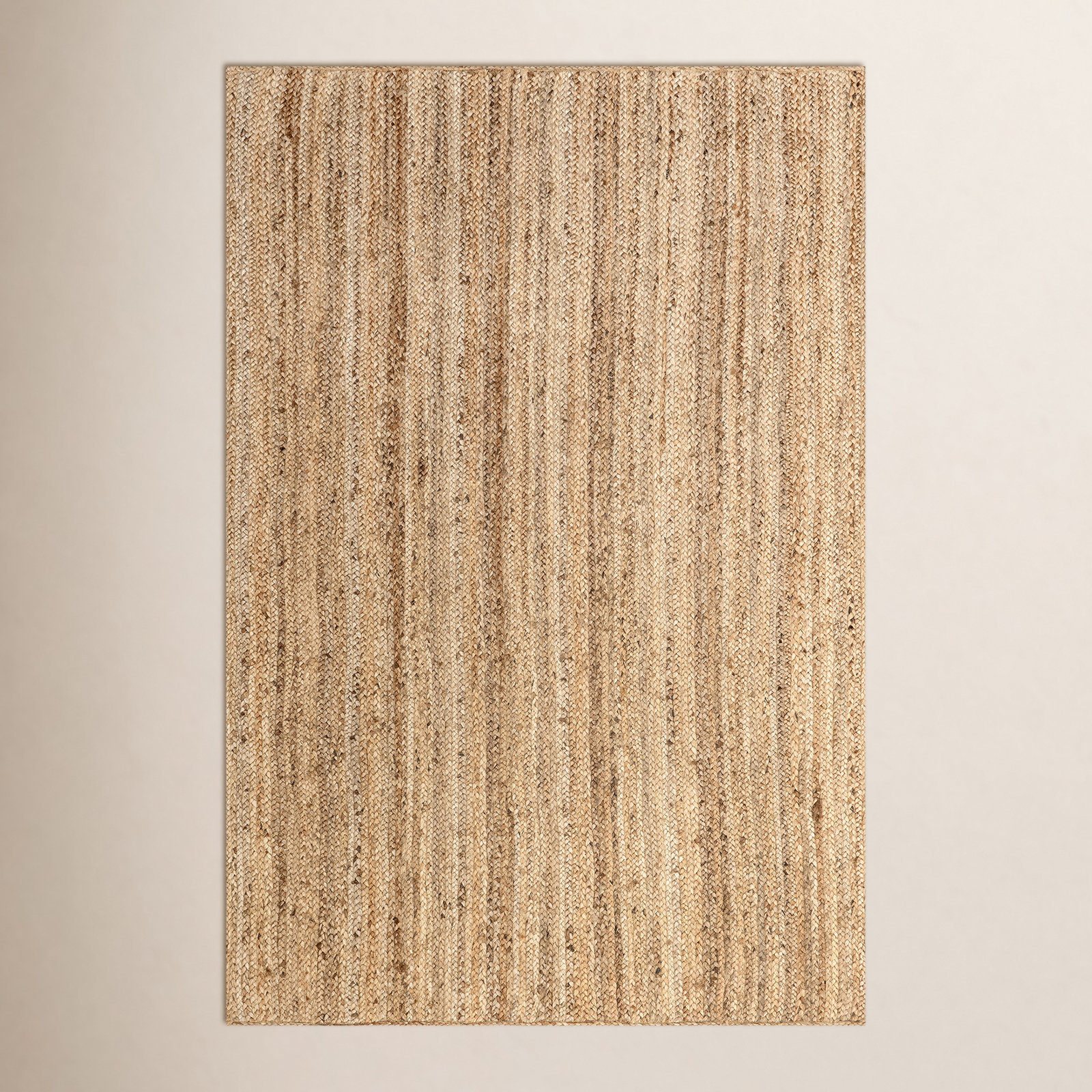 Natural Hand-Woven Jute Rug, Rectangle 9'6" x 13'6"