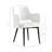 Hickson Leatherette Dining Arm Chair with Metal Legs in Stone-1036469733-1037030196