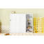 Grand lit mural blanc, idéal pour la gymnastique à domicile, pliable dans l'armoire, matelas pliable de 8 pouces, mécanisme à double piston