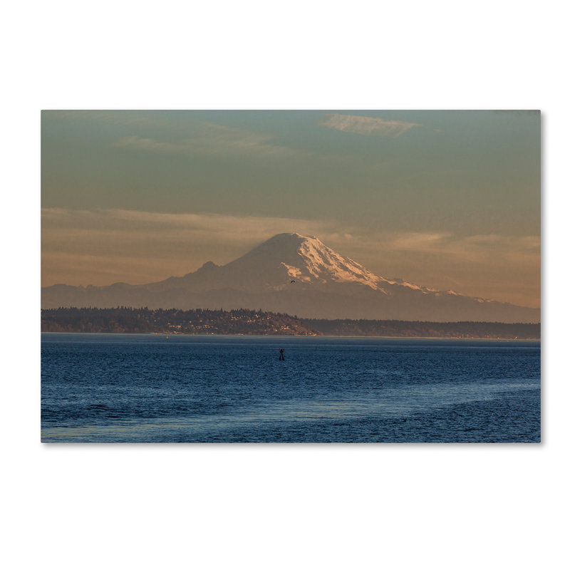 Zader «Mt Rainier in Her Glory», reproduction de photo sur toile tendue, H 12 po x l 19 po x P 2 po