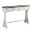 Console rectangulaire, table d'appoint à 2 tiroirs, table d'entrée