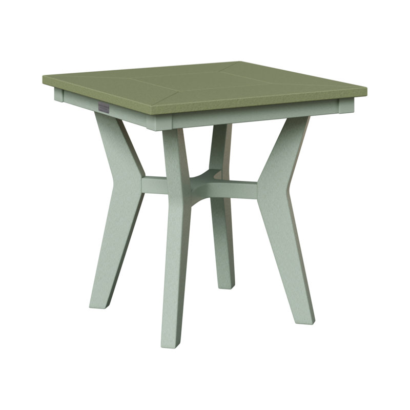 Mayhew Outdoor Square Side Table, Sage, Seafoam