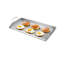 Plaque chauffante universelle en acier inoxydable 32 po x 16 po pour barbecue, égouttoir et drainage de graisse, parois latérales de cuisson à haute température pour sécuriser les aliments, utilisation durable