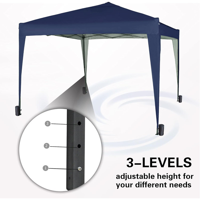 Janvey 2m x 2m Aluminium Pop-Up Gazebo, Blue