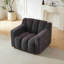 Fauteuil d'appoint surdimensionné en chenille de 40 po de largeur, fauteuil rembourré capitonné moderne, fauteuil simple confortable pour le salon / la chambre à coucher-455548190