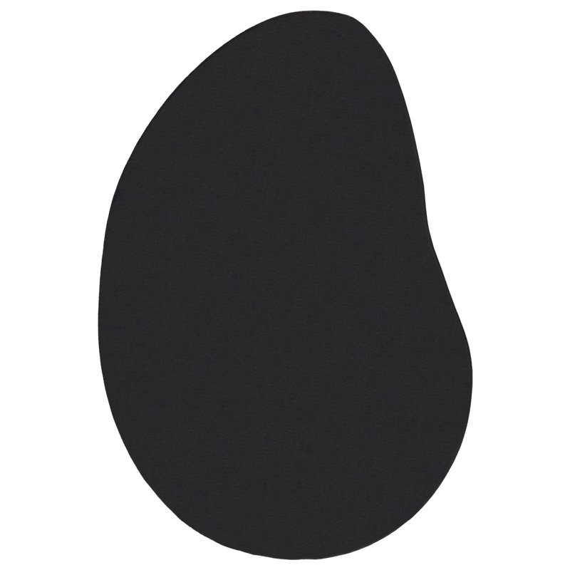 Area Rug Black Non-Slip, Polyester, Novelty 80 x 150 cm