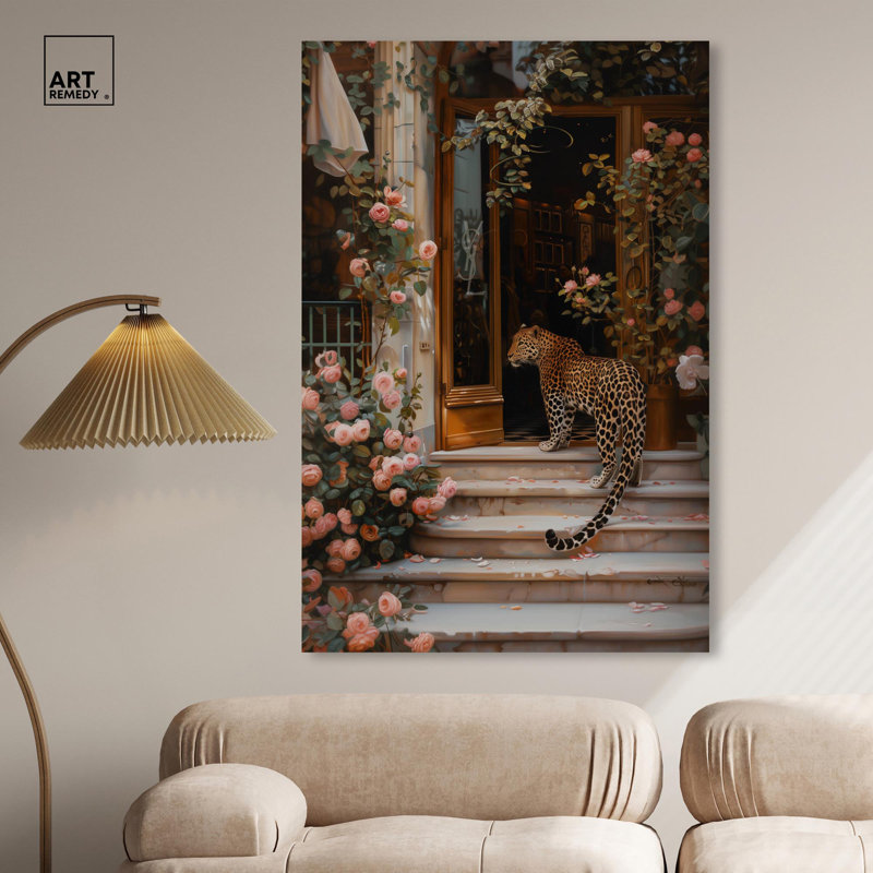 Art Remedy Modern Tiger Art Canvas, 54" H x 36" W, Wrapped Canvas