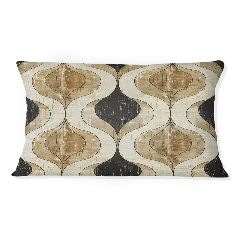 Oreiller brun et beige VI