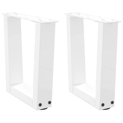 Dining Table Legs V-Shape 2 Pcs Steel