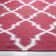Stahl Hand Woven Flat Weave Wool/Cotton Geometric Rug in Red/Ivory