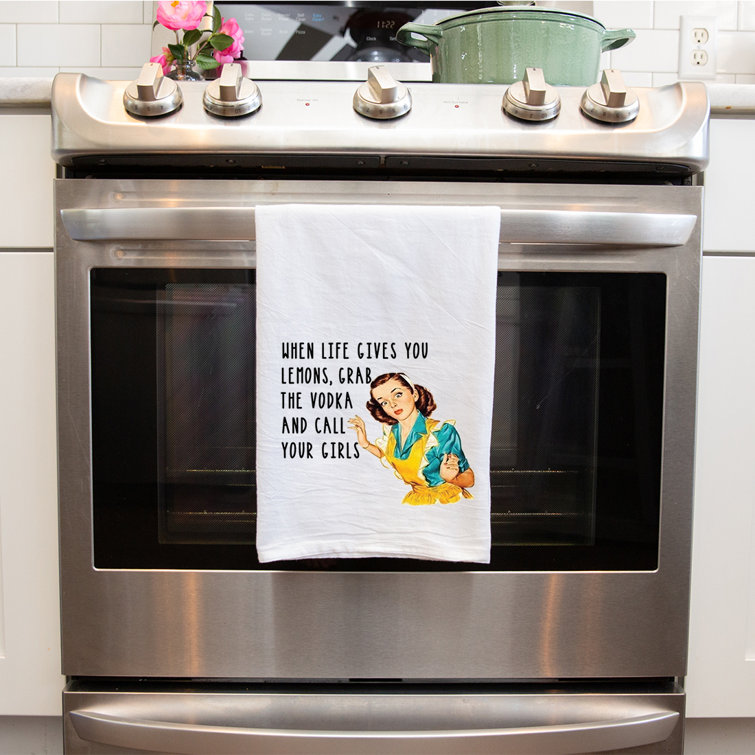 Funny Fall Custom Kitchen Tea Towels