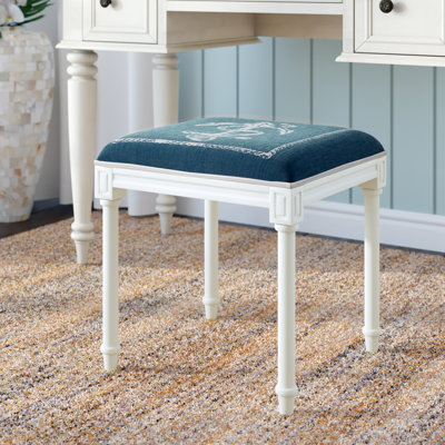 Tabouret de coiffeuse en bois massif Fernon