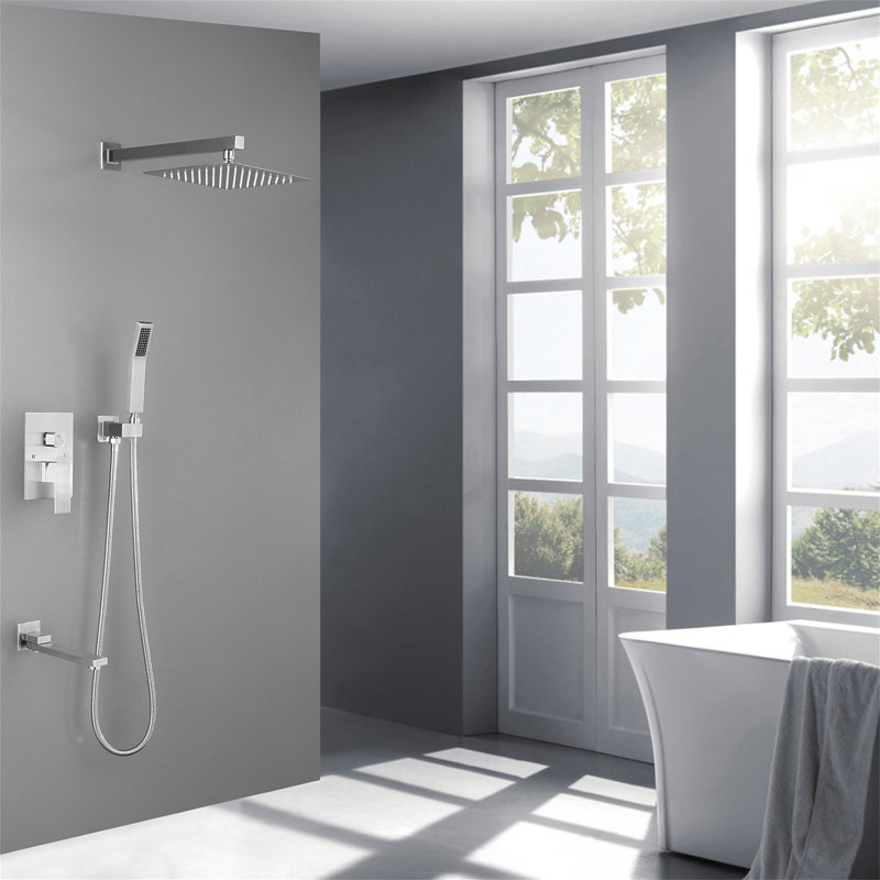 Système de douche 10 po, Nickel brossé