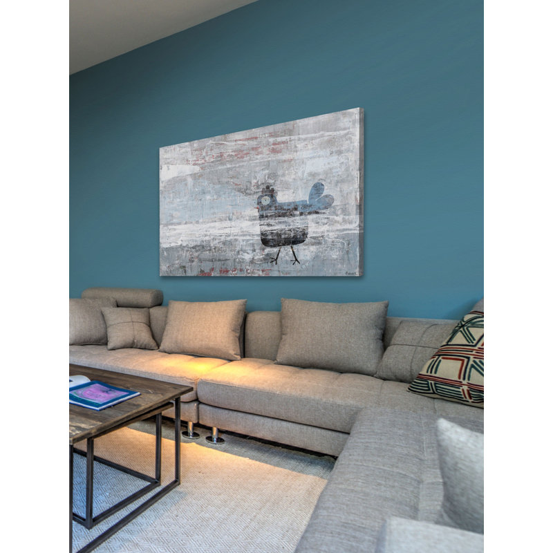 Hazy Hen by Parvez Taj - Wrapped Canvas Painting, 41cm H x 61cm W x 3.81cm D