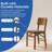 Stakmore Classic Comfort Curve Back Folding Chair, Fruitwood Frame with Bravado Aztec Fabric