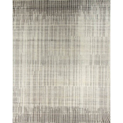 Classics Hand-Knotted Wool Ivory/Gray Area Rug