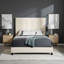 Grand lit plateforme tapissier capitonné beige-1958494051