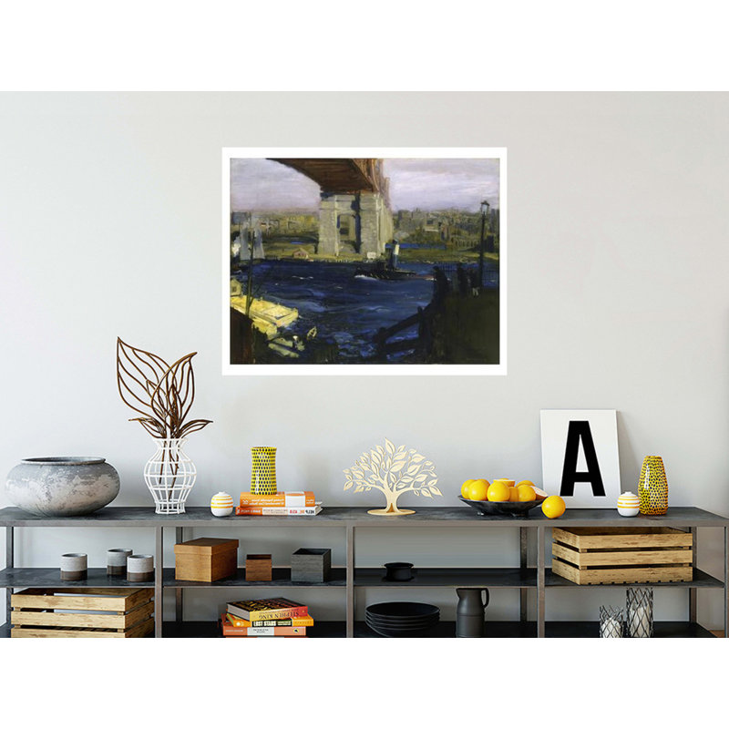 «The Bridge Blackwell’s Island» par George Wesley Bellows - Impression giclée, H 32 po x l 40 po