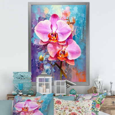 Orchidées bleues abstraites Euphoria