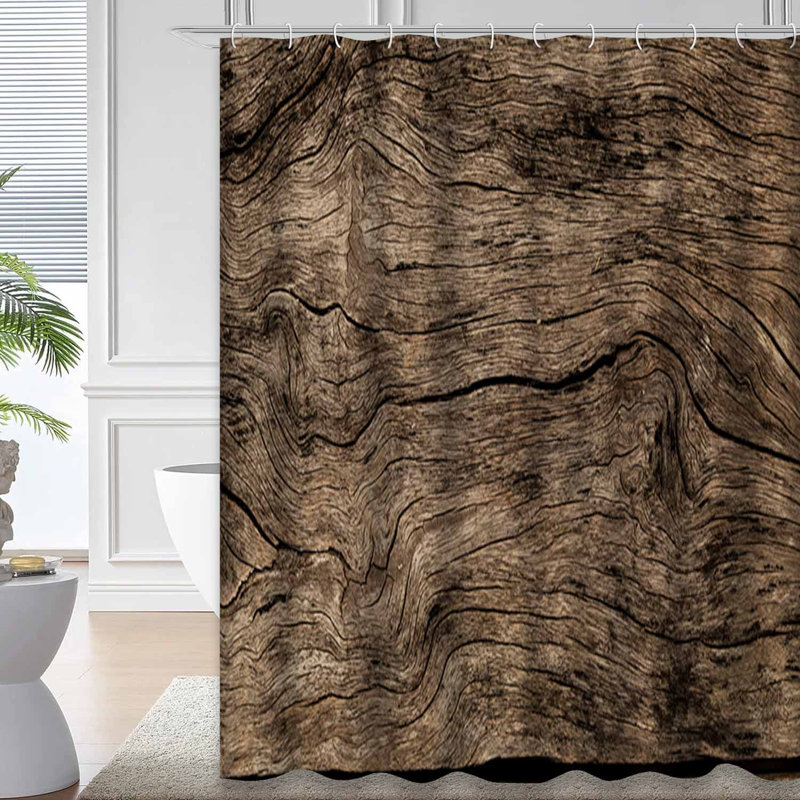 Bois brun avec fond de vieux bois et toile de fond rustique avec 12 crochets, L 72 po x l 84 po
