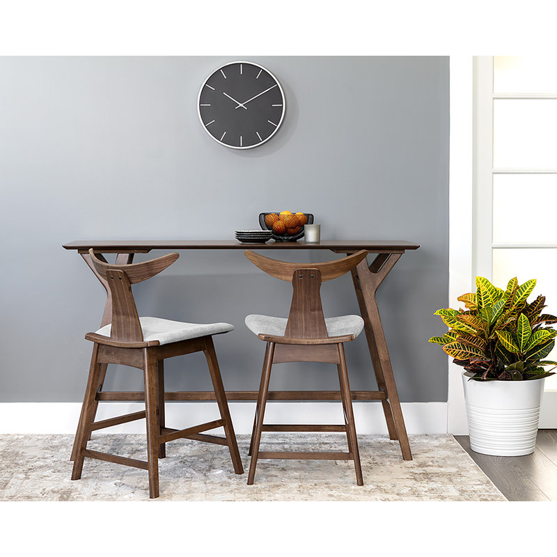 Scoggins Upholstered Counter Stool with Solid Wood Frame