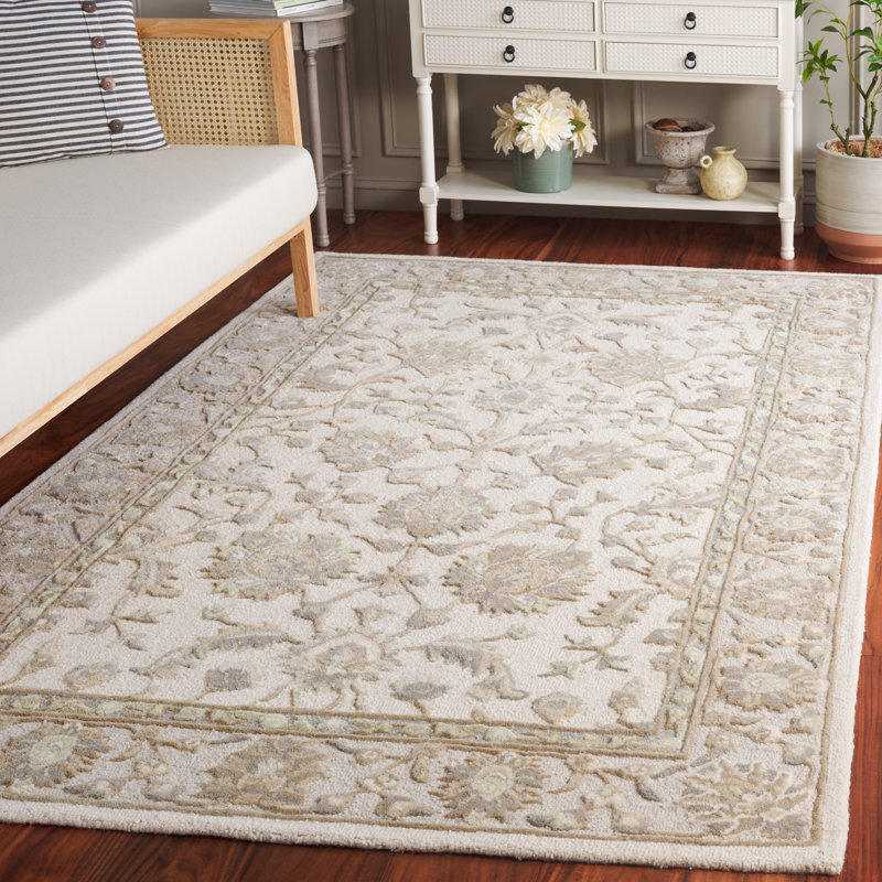 Sofiane Hand Tufted Wool Oriental Rug, Rectangle 5' x 8'