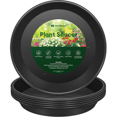 Soucoupes pour plantes robustes en plastique 8 po (paquet de 6)