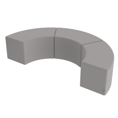 Pro Series Upholstered S Curve Ottoman, 3-Pack