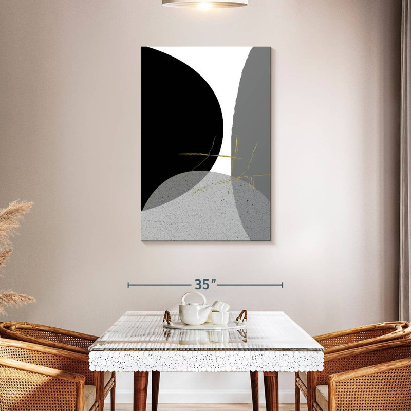 Avery Black Gold Minimalist I, 45" H x 30" W