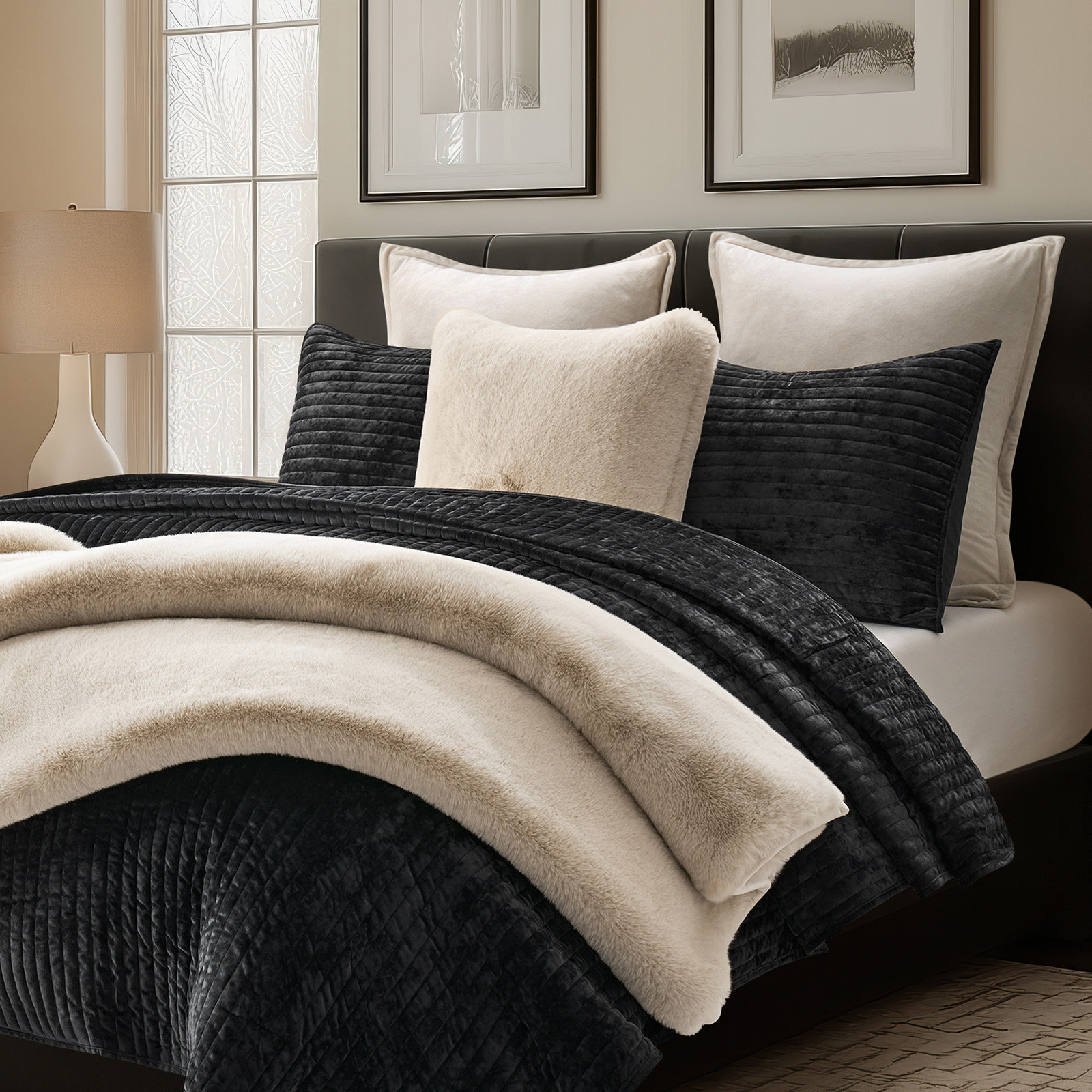 EverGrace 20" x 20" Pillow Cover, Birch Mink, Square 20"