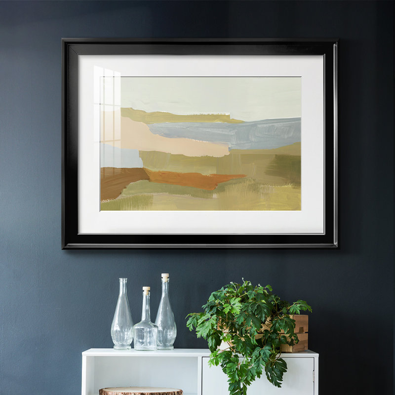 Stacked Landscape IV, reproduction d'art encadrée, Noir, H 27 po x l 39 po x P 1,5 po