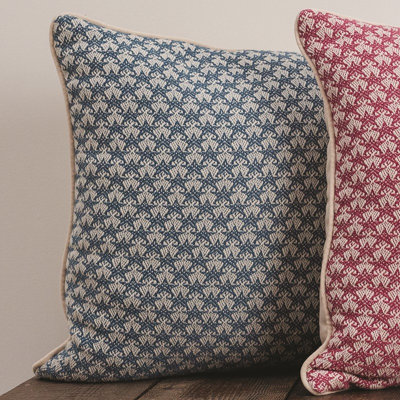 Manual Woodworkers & Weavers Starry Square Accent Pillow 21 x 21 Blue
