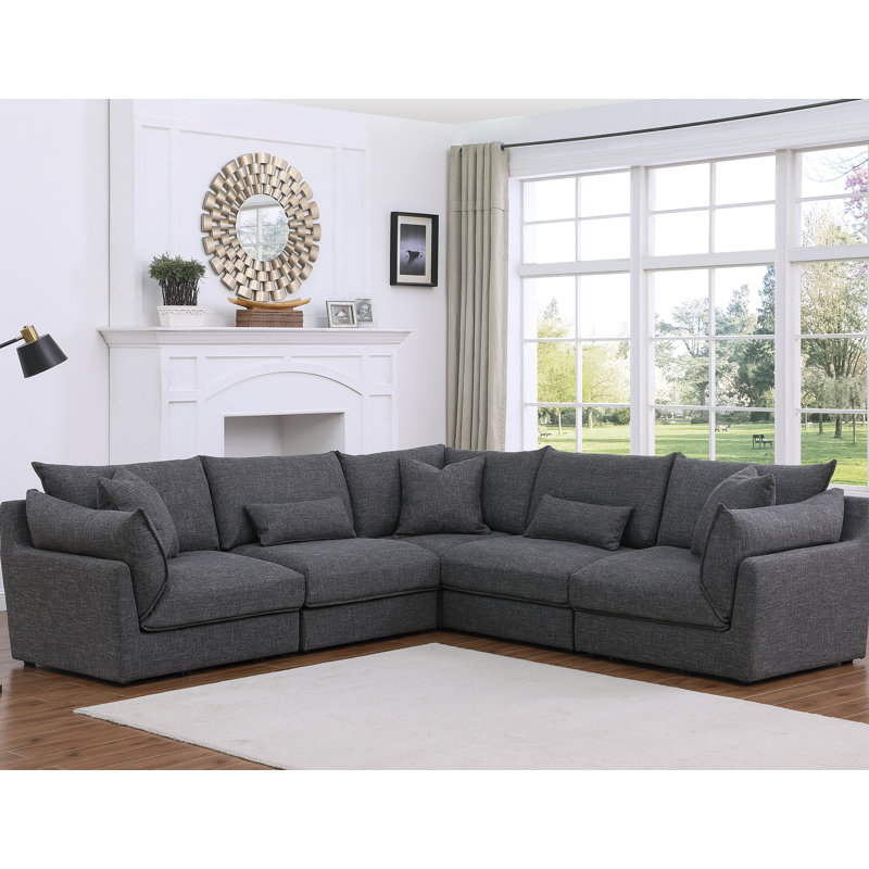 Canapé modulaire réversible 5 pièces Ballachino 