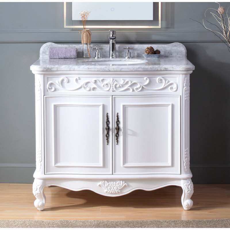 Bolanos 39'' Single Bathroom Vanity with Stone Top