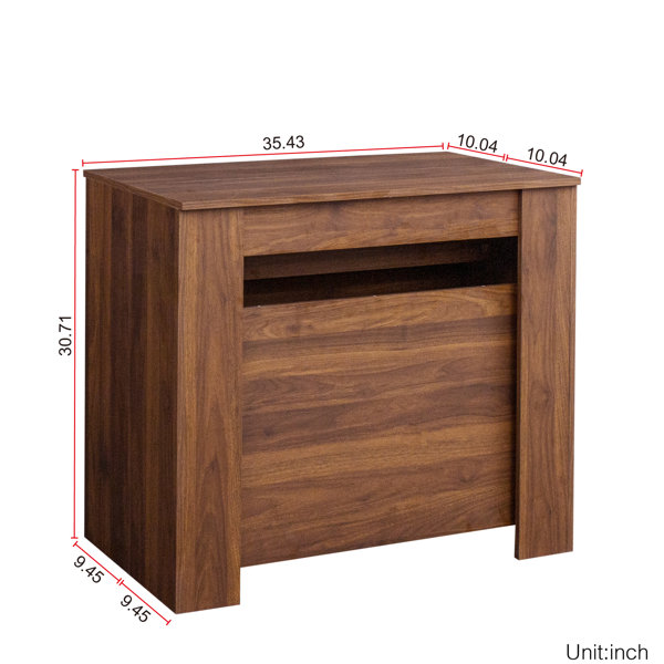 Wrought Studio Multifunctional Console, 118.50in Extendable, And ...