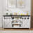 Doty Farmhouse TV Stand with Power Outlet Glass Doors-806780108