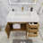 Glasgow 35.5'' Single Bathroom Vanity with Acrylic Top-67812704