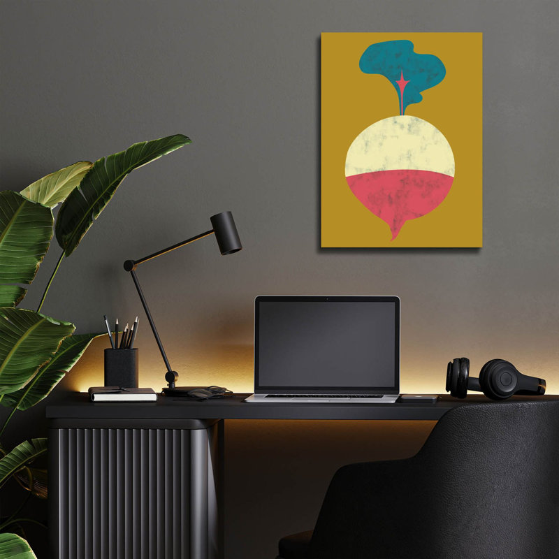 «Veggie Party 8» par Chariklia Zarris, art mural en verre acrylique épique 12 po x 16 po