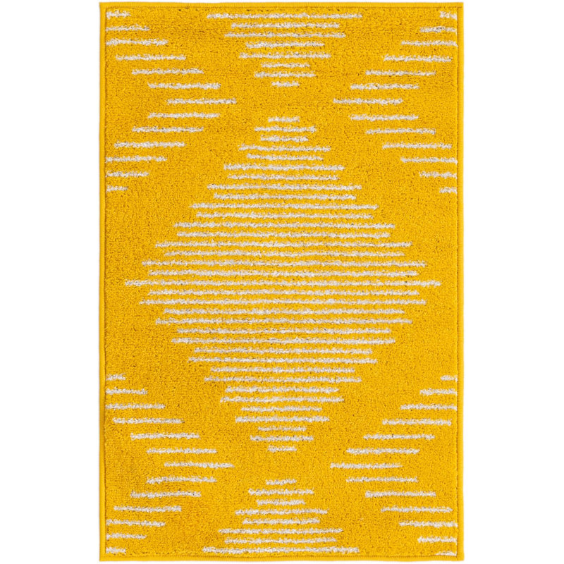 Geometric Indoor Rug, Rectangle 2' x 3'