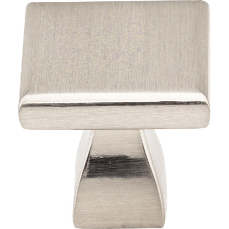Hadly 1" Length Square Knob, Satin Nickel