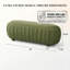 Repose-pieds ovale rembourré Boucle-1182995872