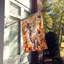 Chat en feuilles d'automne-112700536