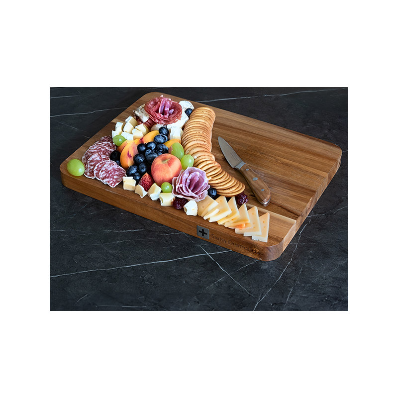 Swiss Diamond Acacia Wood Cutting Board, 16" x 12"