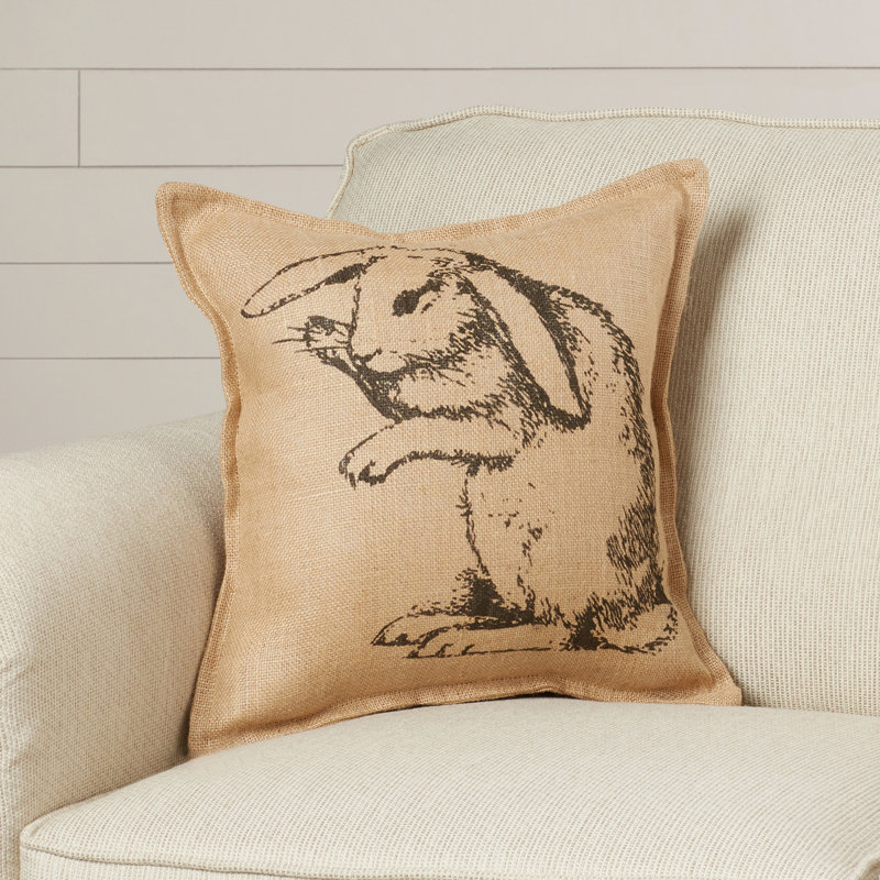 Jute / Sisal Reversible Throw Pillow