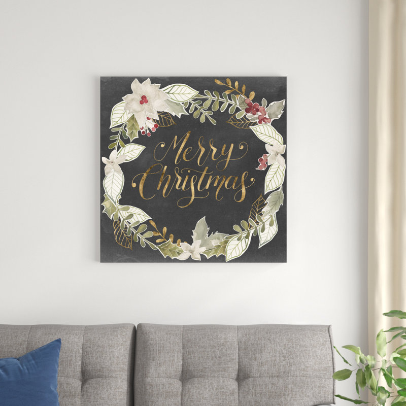 Noël doré I, H 30 po x l 30 po x P 1,25 po
