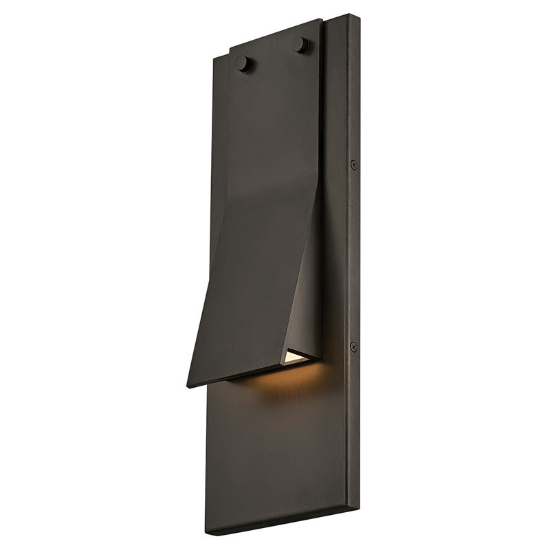 Hinkley Fold Medium Wall Mount Lantern, Black
