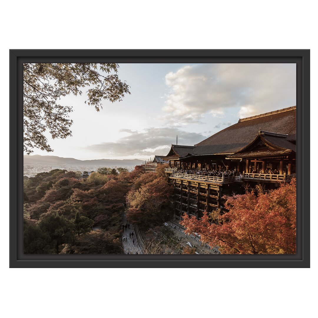 Gerahmtes Wandbild Kiyomizu-dera Tempel in Kyoto