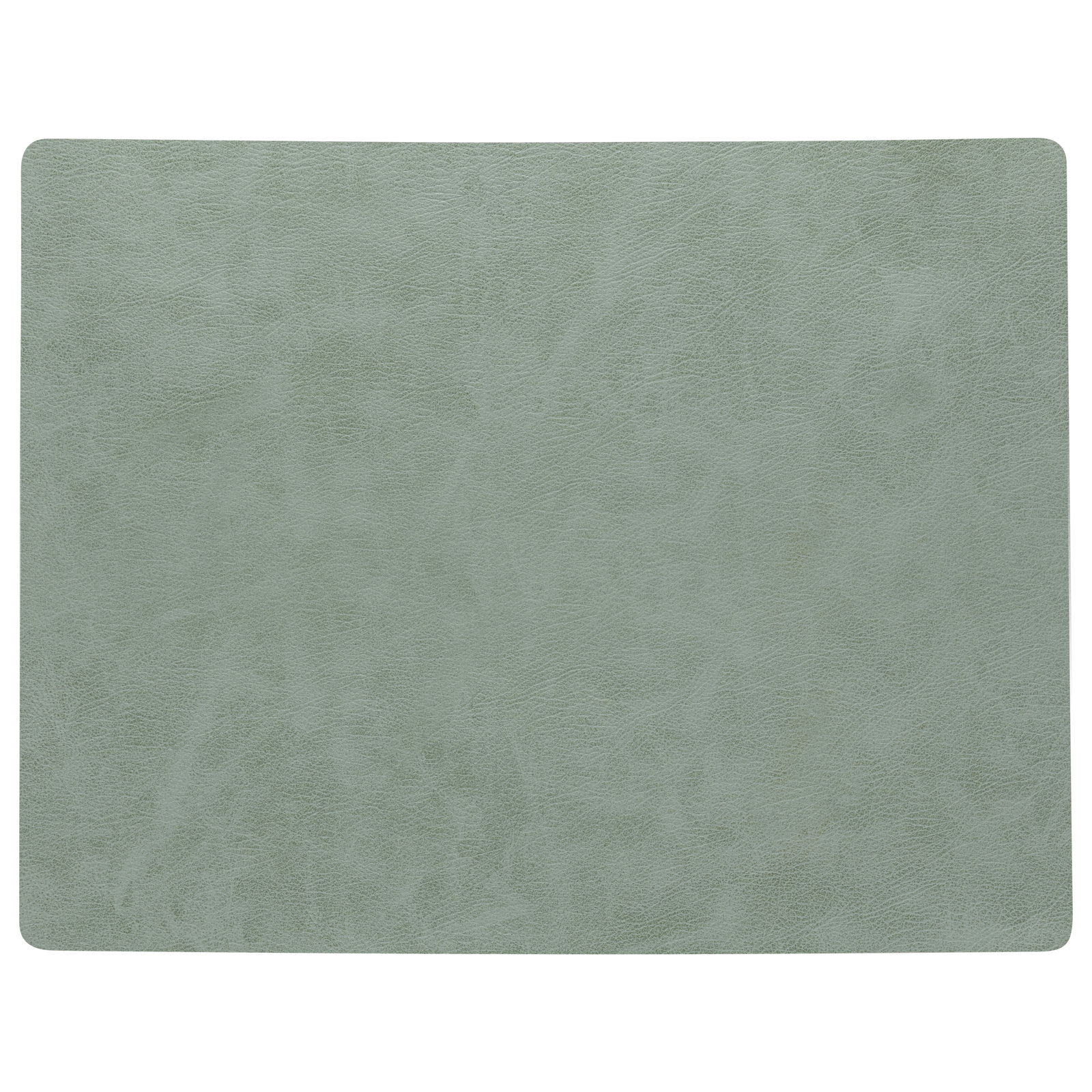 Sela Faux Leather Rectangle Placemant, Aqua