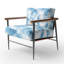 Chaise d'appoint abstraite - Blue Mist-1702197102